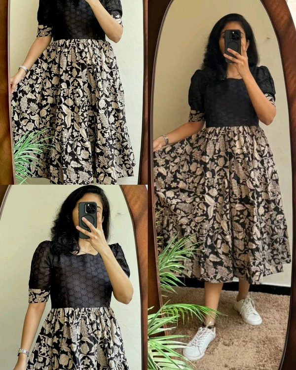 Introducing Beautiful prints of pure and rich Soft Cotton - Black, 2XL