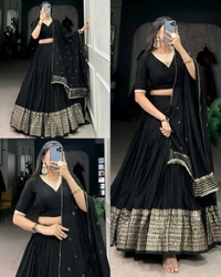 READY TO WEAR TRENDY LEHENGA - Ripe Plum, S