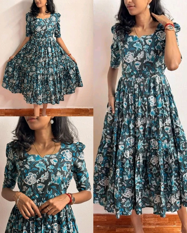 Summer Wear Trending Hakuba Maxi Dress - Teal, S