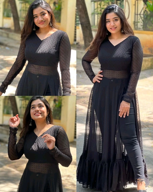 Premium Black Beauty Blends Grace And Modern Style Effortlessly - M