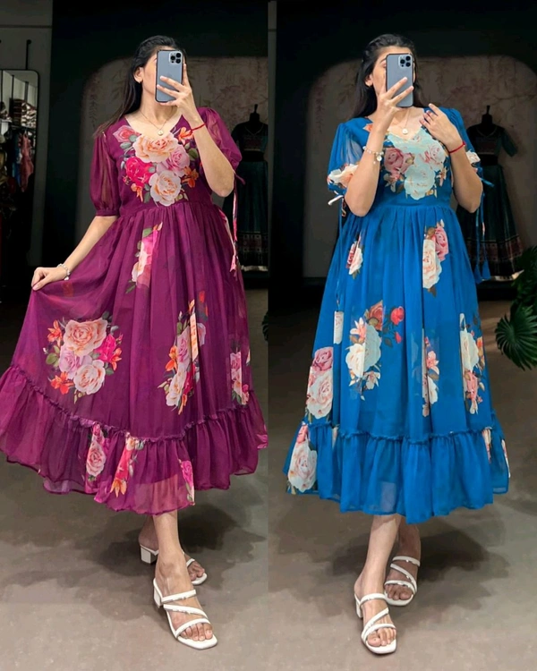 BEAUTIFUL FLORAL MAXI 🌺 🌺 - Purple, 2XL