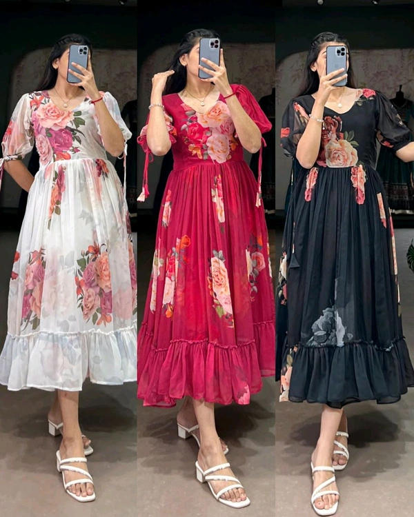 BEAUTIFUL FLORAL MAXI 🌺 🌺 - White, 2XL