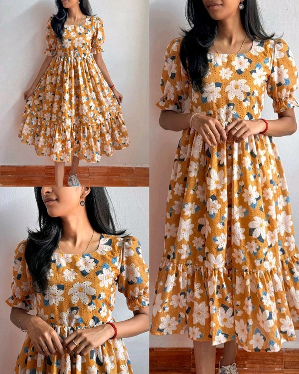 Summer Wear Trending Hakuba Maxi Dress - Web Orange, M
