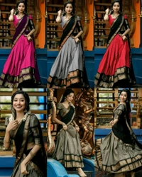 South Indian Traditional Half Saree
- Green, Free Size