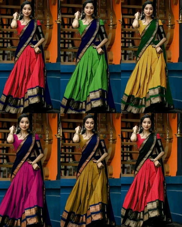 South Indian Traditional Half Saree
- Green Haze, Free Size