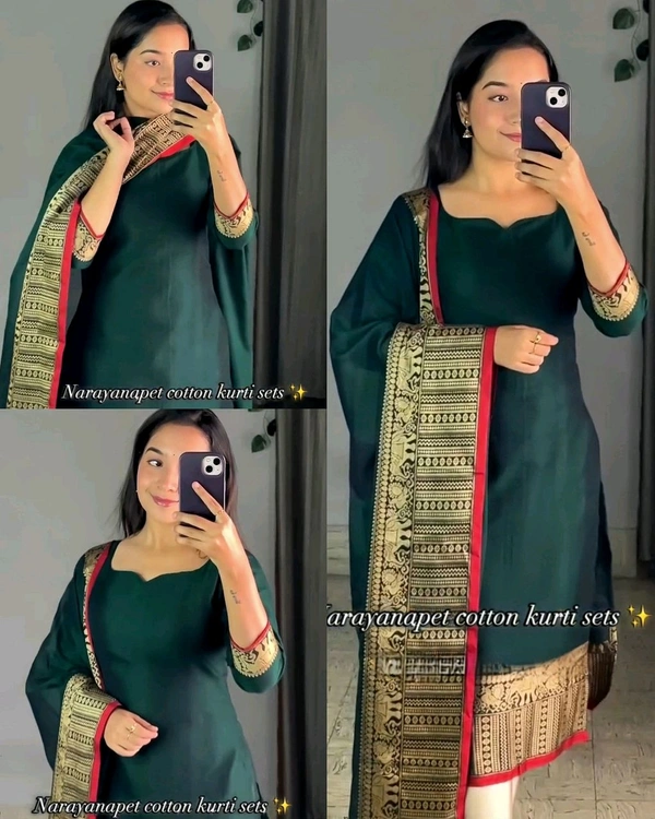New Super Trendy Traditional Outfit - Green, S