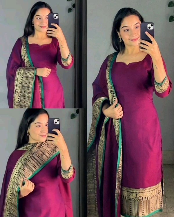 New Super Trendy Traditional Outfit - Royal Heath, 2XL