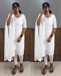 Trending hakoba kurtis - M, White