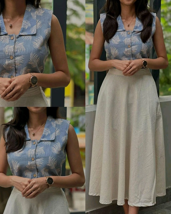 Trendy Summer Special New Skirt & Top Combo - L