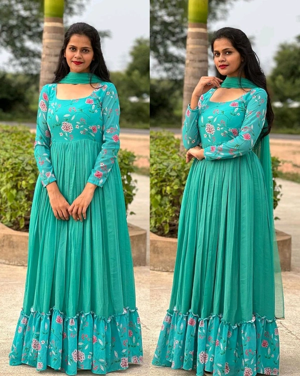 New Design Includes Flared Kurta & Dupatta Set
- Jungle Green, L