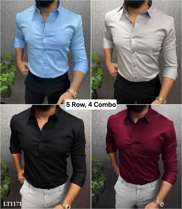 4 Piece shirt Combo - M, 1 Row