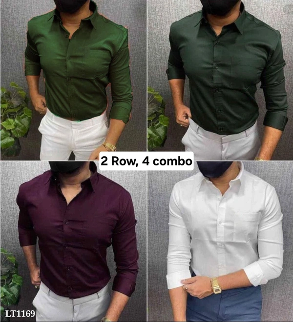 4 Piece shirt Combo - 1 Row Combo, M