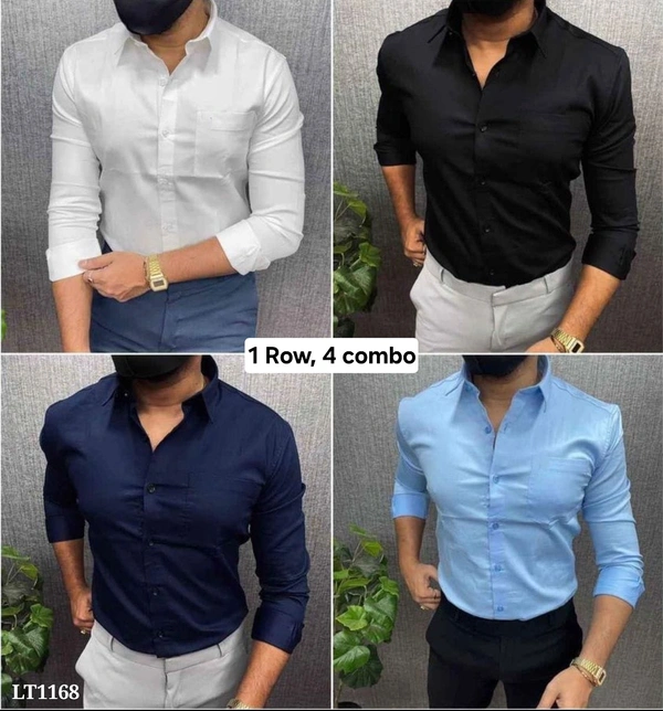 4 Piece shirt Combo - 3rd row combo, M
