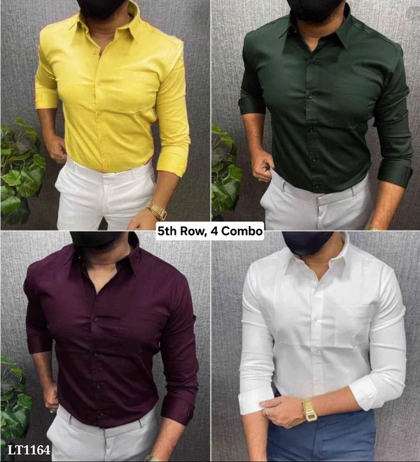 4 Piece shirt Combo - 3rd row combo, XL