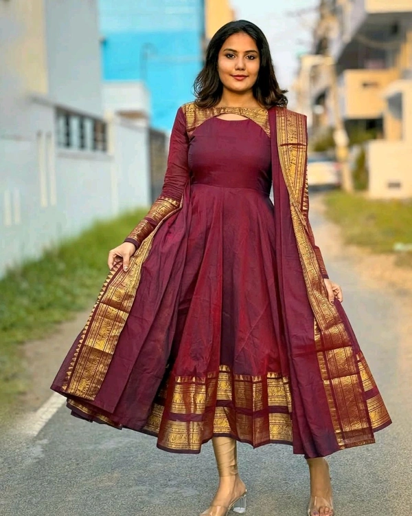 New Super Trendy Traditional Outfit - Maroon, L