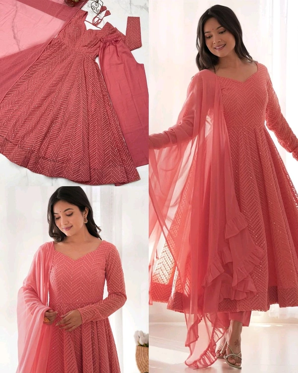 Trendy New Anarkali Arrives Fully Stitched Ready to Wear - S
