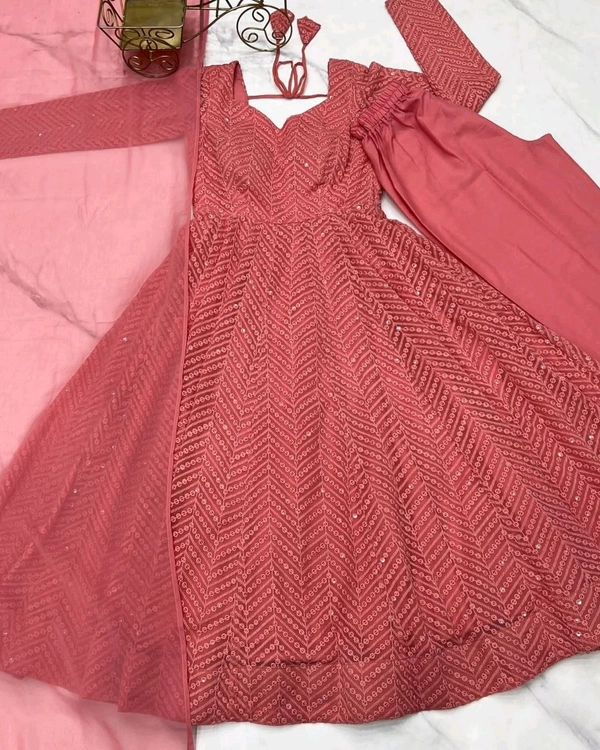 Trendy New Anarkali Arrives Fully Stitched Ready to Wear - M