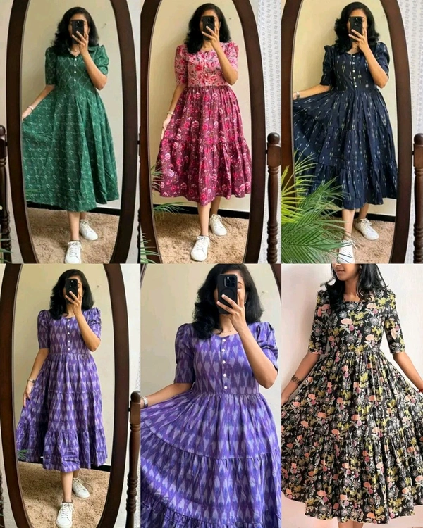 Introducing Beautiful prints of pure and rich Soft Cotton Gown
- Green, XL