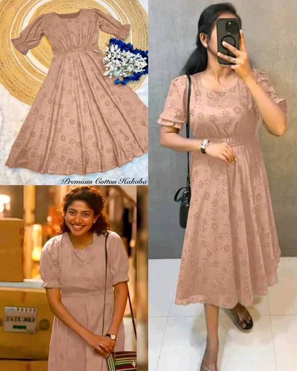 Amaran Sai Pallavi mam Inspired Outfit - Pink, M