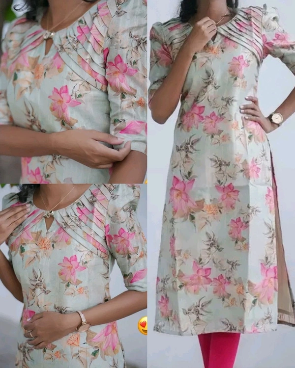 Pretty Premium Kurti - Green, S