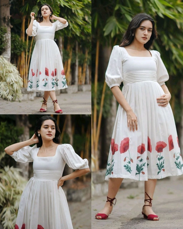 Perfect for various occasions western dresses, from casual outing
- White, 2XL