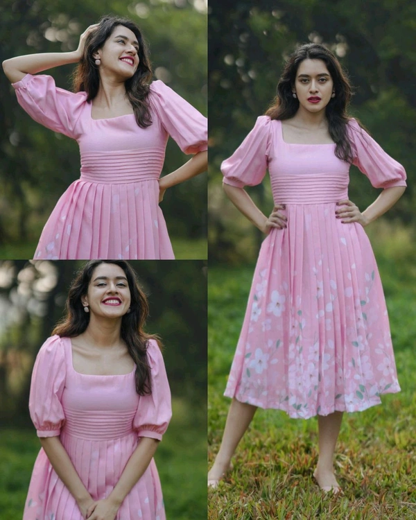 Perfect for various occasions western dresses, from casual outing
- Pink, S