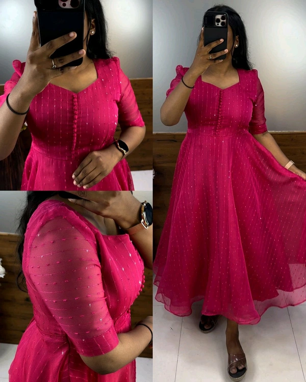 Launching Our sara midi ❣️ - Pink, S
