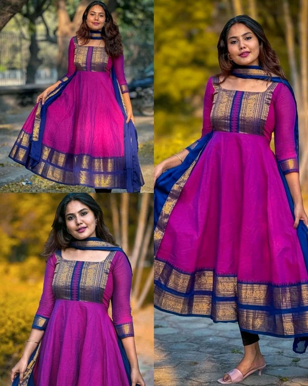 New Super Trendy Traditional Outfit - Dark Rose, 2XL