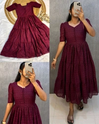 Hakoba 3 layer Gown With One Side Pocket
- Choco, S