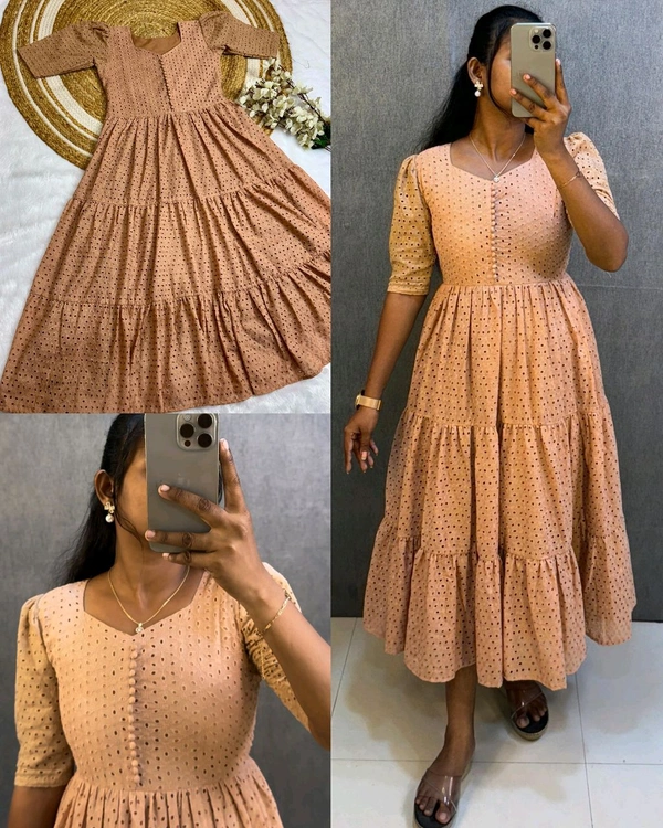 Hakoba 3 layer Gown With One Side Pocket
- Choco, 3XL