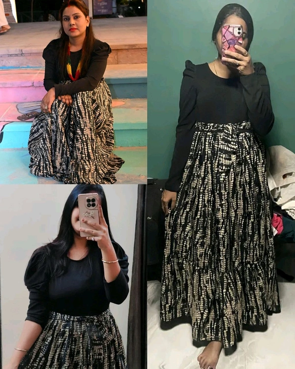 Classic Partywear Women Dresses - Black, 3XL