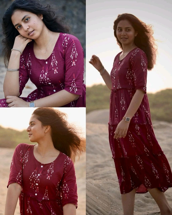 Cotton Printed Stylish Single Gown