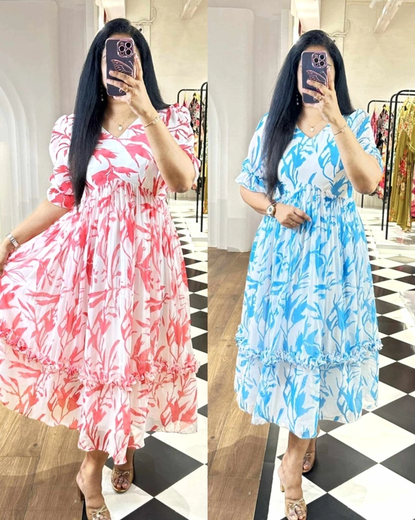 SUMMARY SPECIAL FROCKS HAVEY GERORRGET - Red, 2XL