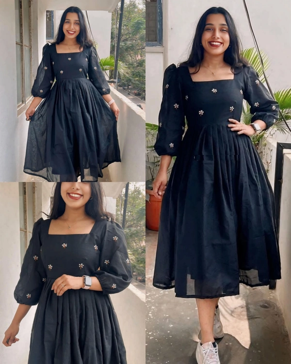 New Anarkali Embriodry Work Gown - M