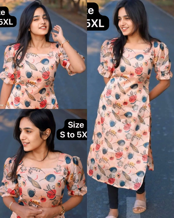 stylish at summer Season for rich wardrobe (Only Kurti) - 5XL