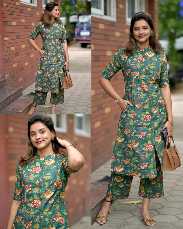 Launching exclusive Daily college & office wear Co-ord Set outfit relaxed & comfort fit
- Teal, XL