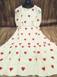 Beautiful Cotton gown - 2XL, White