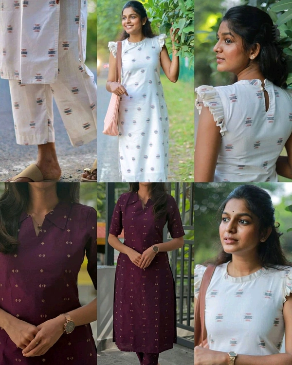 Launching exclusive Daily college & office wear Co-ord Set outfit relaxed & comfort fit - White, S