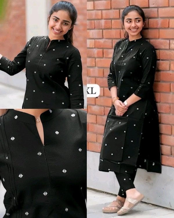 Launching exclusive Daily college & office wear Co-ord Set outfit relaxed & comfort fit - Black, XL