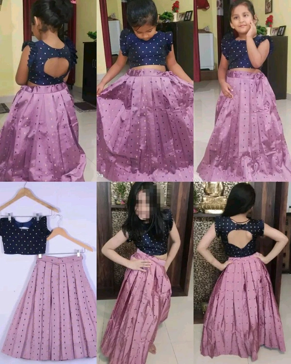 Elegant Kids Girls Lehanga Cholis - Thistle, 10-11 Years