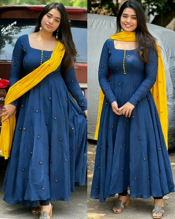 NEW PRESENTING ANARKALI GOWN WITH DUPATTA
- S