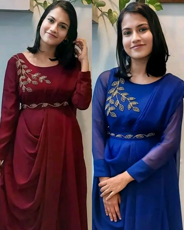 Trendy Gown for Women - Blue, S