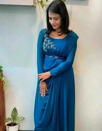 Trendy Gown for Women - Blue, S