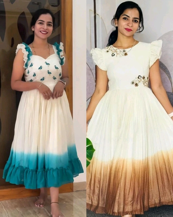 LAUNCHING NEW DESIGNER HANDWORK Maxi - XL, Teal