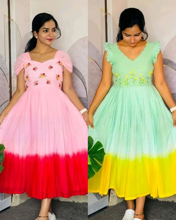 LAUNCHING NEW DESIGNER HANDWORK Maxi - 2XL, Pink