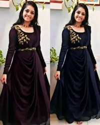 Trendy Gown for Women - Teal, 2XL