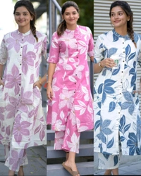 Launching exclusive Daily college & office wear Co-ord Set outfit relaxed & comfort fit
- White, M