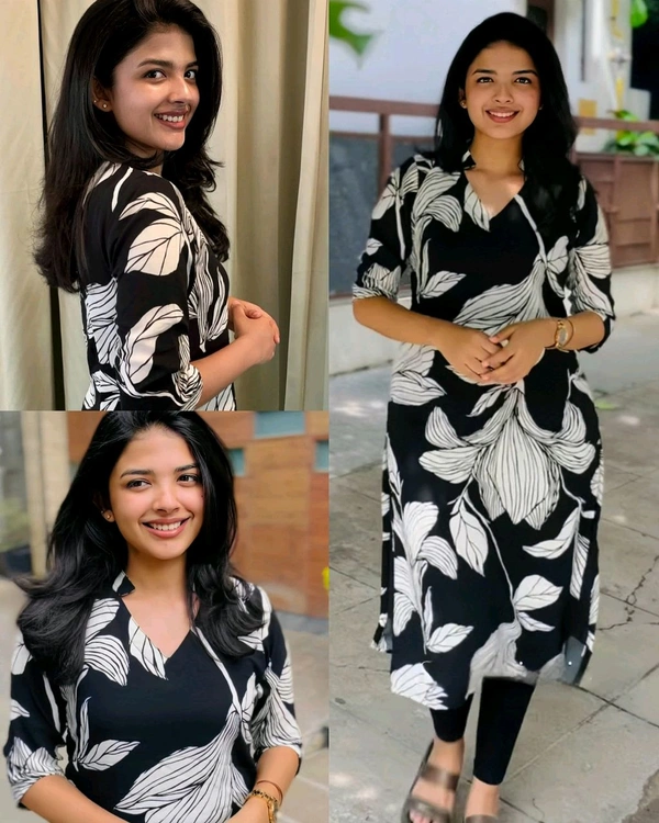 Pretty Daily college & office wear Kurti - Black, M