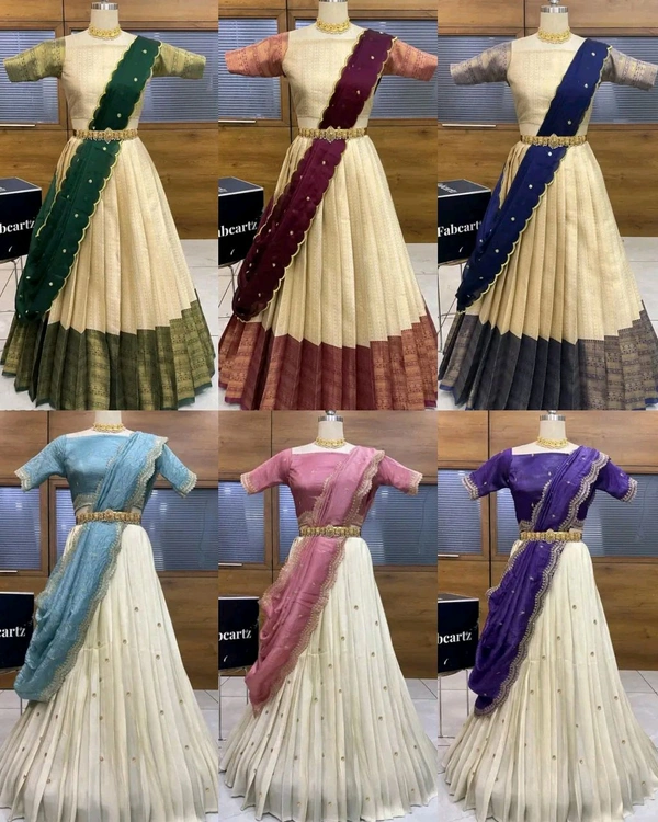Best Women's Lehenga Traditional Wear - Pigment Indigo, Free Size