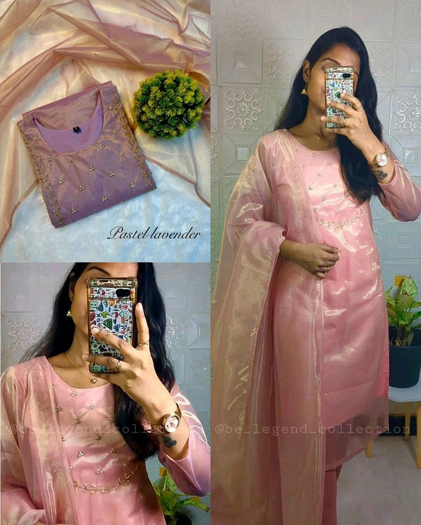 Trending Sparkle Handwork look for Festival Wear - Pink, 5XL